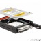 RACK MOBIL PC intern extern de 3.5&quot; PENTRU SSD HDD 2.5&quot;, DELOCK 47224 SATA