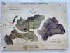 Carte poștală mecanică de propagandă emisă după Tratatul de la Trianon cu teritoriile pierdute &icirc;n km pătrați și nr de populatie, universitara