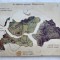 Carte poștală mecanică de propagandă emisă după Tratatul de la Trianon cu teritoriile pierdute &icirc;n km pătrați și nr de populatie