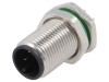 Conector BULGIN M12 3 pini tată 250V IP67 THT 4A PXMBNI12RPM03APCM12