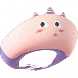 Casca de dus, flippy, previne scurgerea apei si samponului pe fata, 0-12 ani, ajustabila, din tpe+pp, 20 x 23 cm, model unicorn, roz/mov