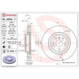 Set disc frana Mercedes Gle (W166) 04.15-10.18, Gle Coupe (C292) 03.15-10.19, Clasa M (W166) 06.11-12.15, Fata, 330X32mm, ventilat, BREMBO