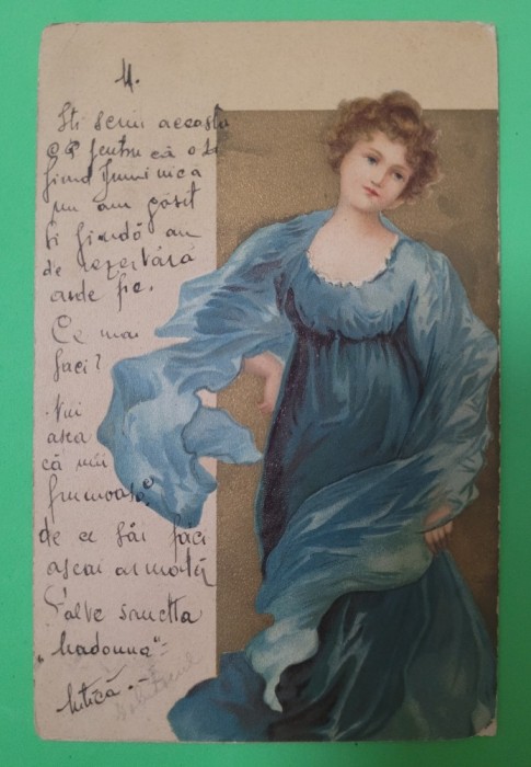Felicitare circulație Medgidia anul 1900