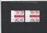 ROMANIA 2000 LP 1503 b ZIUA INDRAGOSTITILOR PERECHE SERII TETE-BECHE MNH NEST