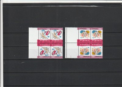 ROMANIA 2000 LP 1503 b ZIUA INDRAGOSTITILOR PERECHE SERII TETE-BECHE MNH NEST foto
