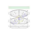 Set placute frana Icer 181713, parte montare : Punte Fata, Jeep Commander (Xk) 2005-2010, Grand Cherokee 3 (Wh, Wk) 2004-2010