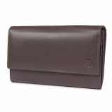 Cumpara ieftin Portofel dama Delis, Bailey PT1185, piele naturala, Maro