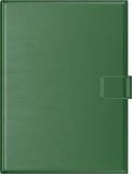 Agenda A4 Premium cu mecanism auriu verde