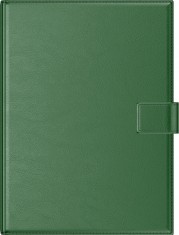 Agenda A4 Premium cu mecanism auriu verde