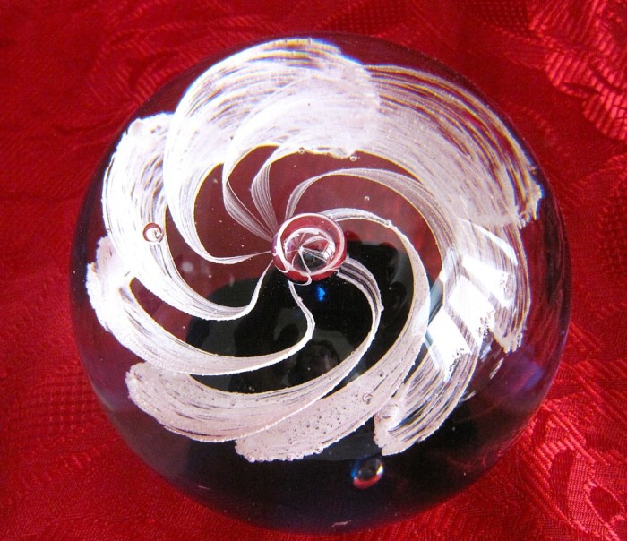 PRESPAPIER GLOB CRISTAL COLORAT