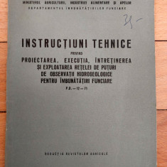 Instructiuni tehnice proiectarea retelei puturi observatii hidrogeologice