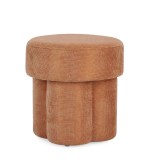 Cumpara ieftin Taburet textil portocaliu Glenda 42x42x43 cm