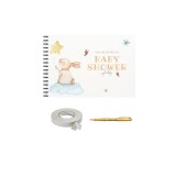 Guestbook/Album foto/Memorii scrise de la Baby Shower, 25 de pagini, fetita, A4 landscape, accesoriu nunta