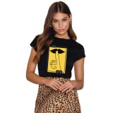 Tricou dama negru - Don`t Speak - L