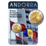 Andorra 2 euro 2023 comemorative, coincard