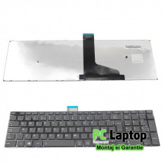 Tastatura Laptop Toshiba C55D Neagra cu rama uk foto