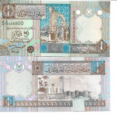Libia, bancnota 1/4 Dinar 2002, UNC