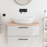 VidaXL Blat de baie, 80x30x2 cm, lemn masiv netratat