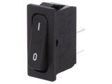 &Icirc;ntrerupător Basculant OFF-ON 20A 250VAC Negru IP40