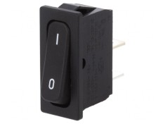 &Icirc;ntrerupător Basculant OFF-ON 20A 250VAC Negru IP40