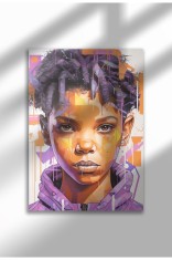 mxm_graffiti_12|Street Art Poster, Vibrant Graffiti Portrait, Frameless Modern Canvas, Urban Vibe 2025 | A3 (29.7 x 42 cm) - mxm_graffiti_12