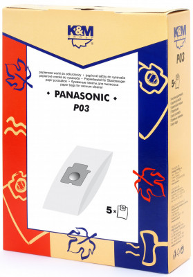 Sac aspirator Panasonic C-20E, hartie, 5X saci, K&amp;amp;M foto