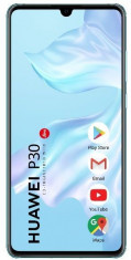 Telefon Mobil Huawei P30, Capacitive touchscreen 6.1 , 6GB RAM, 128GB Flash, Camera Tripla 40+16+8MP, Dual SIM, Android, albastru foto