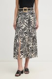 La Petite Fran&ccedil;aise fusta JASMINE culoarea negru, maxi, evazati, JASMINE
