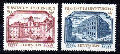 LIECHTENSTEIN 1978, EUROPA CEPT, serie neuzata, MNH foto