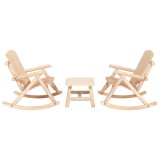 Gossi set mobilier de gradina, 3 piese, lemn masiv de molid