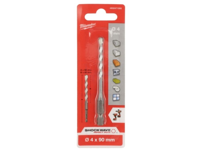 Burghiu cu impact 4mm 45mm