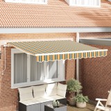 VidaXL Material de &Icirc;nlocuire pentru Marchiză pentru Cadru de 3.5x2 m Verde și Galben