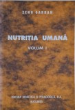 Nutritia umana vol 1 Zeno Garban carte noua sau anticariat stare buna