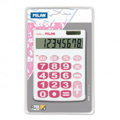Calculator de Birou MILAN, 8 Digits, 140x104x15 mm, Alimentare Electronica, Corp din Plastic Multicolor, Calculatoare Birou, Calculator 8 Digits, Calc foto