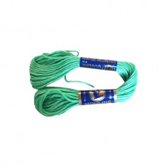 Ata bumbac pentru brodat Mouline NITARNA, 8 m, Verde Ash