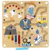 Labirint Magnetic Lemn Vilac Circ, Numere si Culori, Joc Educativ Motricitate, 2 Ani+