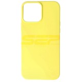 Husa Silicon Galben pentru iPhone 13 Pro Max, High Copy, Protectie Premium
