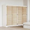 VidaXL Ușă de Dulap cu ușă 4 pcs natural 140.5 x 2.1 x 49.5 cm