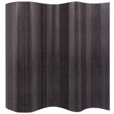 Paravan de cameră din bambus, gri, 250 x 165 cm, vidaXL