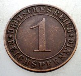 B.204 GERMANIA WEIMAR 1 REICHSPFENNIG 1934 F