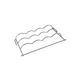 Raft port-butoane pentru frigider HOTPOINT KITCHENAID ATAG Original