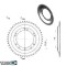 Pinion spate 48 dinti pas lant 415 moped Peugeot 103 MVL - 103 RCX - 103 SPX - 104 - Vogue VS2 - VSM 2T 50cc