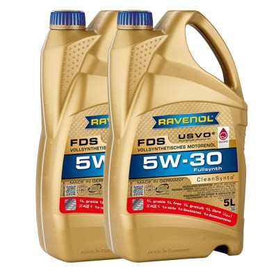 Pachet 10 litri Ulei Ravenol FDS USVO 5W30 5 litri (8+2 gratis) foto
