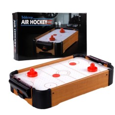 Masa Air-Hockey, 51 x 31.5 x 9.5 cm, bara pentru punctaj, material ABS, maro foto