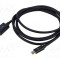 Cablu Goobay DisplayPort la USB C 1m negru PVC, dublu ecranat, 4K HDR UHD