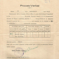 România, Ocolul Minier Brăila, Proces-verbal de încărcare pe ceam, 1942