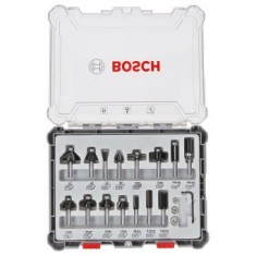 Bosch Set 15 freze HM tija 6 mm - 3165140958028