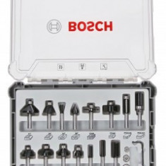 Bosch Set 15 freze HM tija 6 mm - 3165140958028