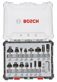 Bosch Set 15 freze HM tija 6 mm - 3165140958028 foto