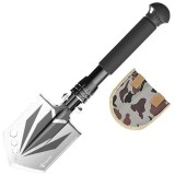 Lopata pliabila multifunctionala pentru camping si drumetii Foxter, 37 cm, husa